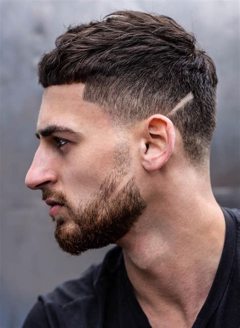 fringe haircut male|high fade with fringe.